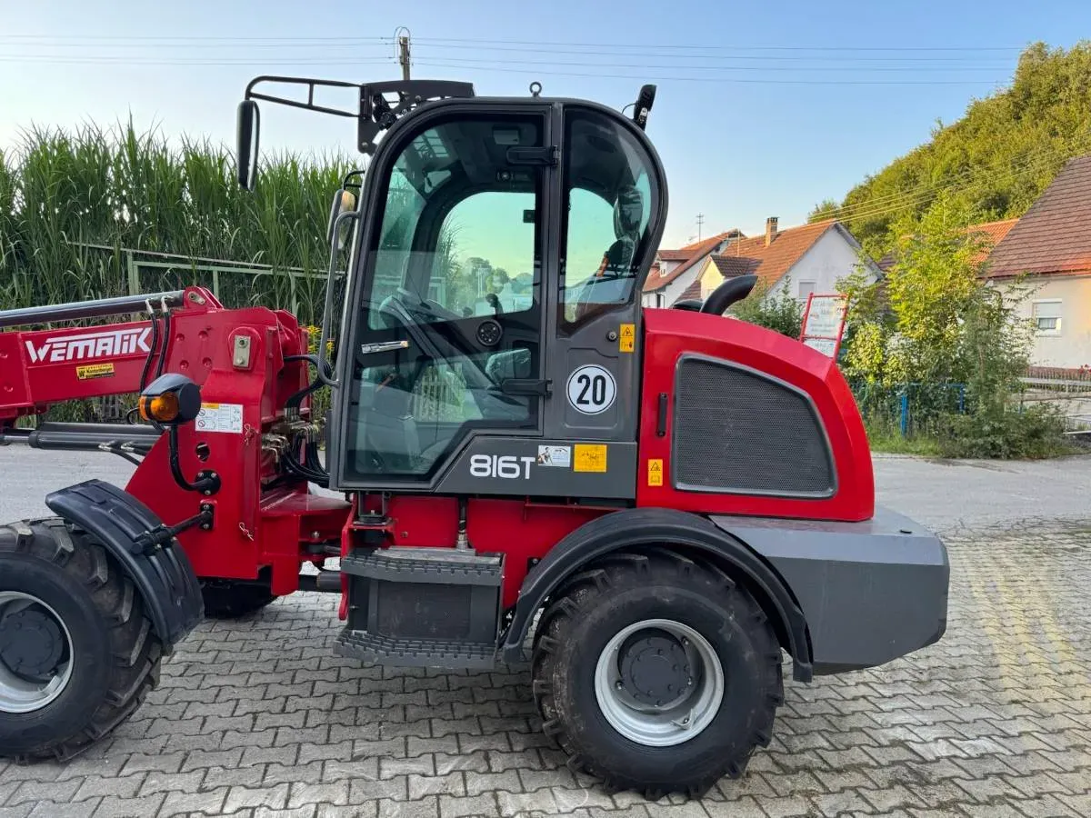 Bild von GEBRAUCHT Wematik 816T Teleskop-Radlader. <a href="index.php?option=com_tags&view=tag&id[0]=26:gebraucht">Gebraucht</a>, <a href="index.php?option=com_tags&view=tag&id[0]=28:baumaschine">Baumaschine</a>, <a href="index.php?option=com_tags&view=tag&id[0]=29:radlader">Radlader</a>