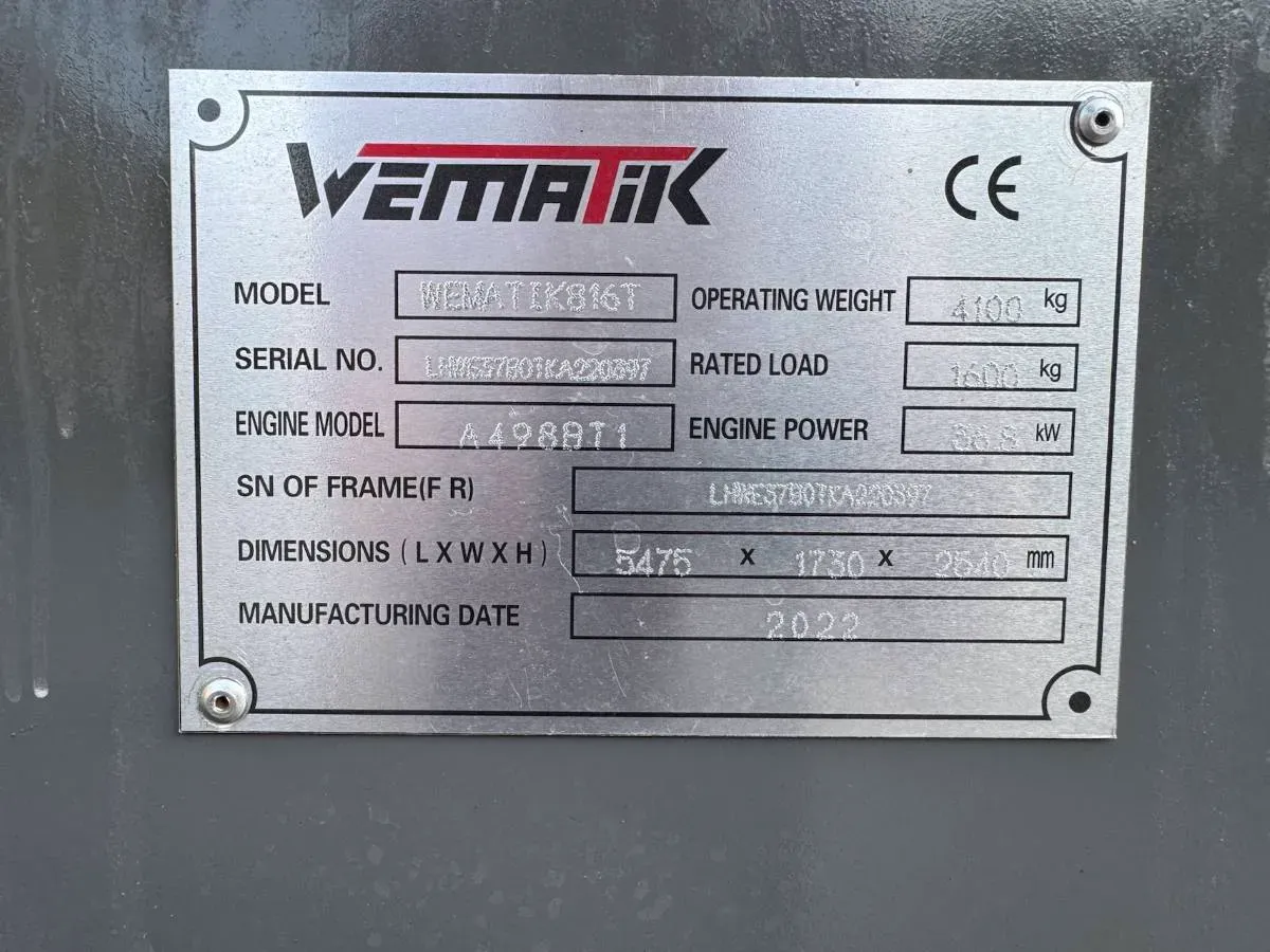 Bild von GEBRAUCHT Wematik 816T Teleskop-Radlader. <a href="index.php?option=com_tags&view=tag&id[0]=26:gebraucht">Gebraucht</a>, <a href="index.php?option=com_tags&view=tag&id[0]=28:baumaschine">Baumaschine</a>, <a href="index.php?option=com_tags&view=tag&id[0]=29:radlader">Radlader</a>